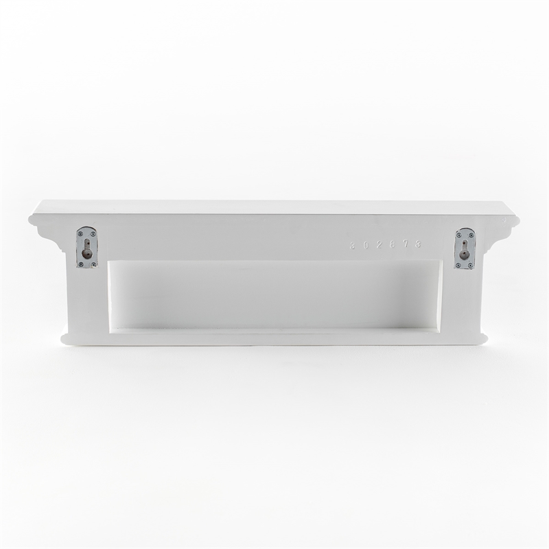 NovaSolo 4 Hook Coat Rack in Pure White