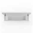 NovaSolo 4 Hook Coat Rack in Pure White