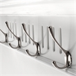NovaSolo 4 Hook Coat Rack in Pure White