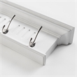 NovaSolo 4 Hook Coat Rack in Pure White
