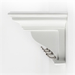 NovaSolo 4 Hook Coat Rack in Pure White