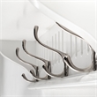NovaSolo 4 Hook Coat Rack in Pure White