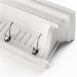 NovaSolo 4 Hook Coat Rack in Pure White