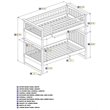 Leo & Lacey Transitional Solid Wood Twin Over Twin Bunk Bed in White