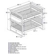 Leo & Lacey Full Over Full Bunk Bed in Walnut