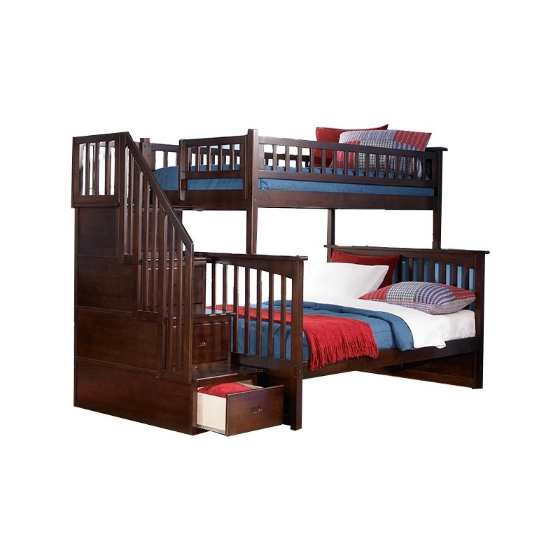 Leo & Lacey Twin Over Full Staircase Bunk Bed