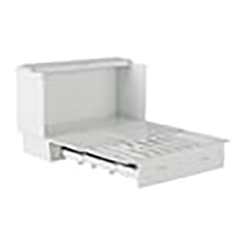 Leo & Lacey Modern Solid Wood Queen Murphy Bed Chest Decor in White