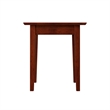 Leo & Lacey Modern Wood End Table with USB Charging Ports in Walnut