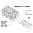 Leo & Lacey Full Over Full Staircase Trundle Bunk Bed