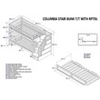 Leo & Lacey Twin Over Twin Staircase Trundle Bunk Bed