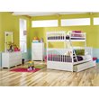 Leo & Lacey Twin Over Full Trundle Bunk Bed in White