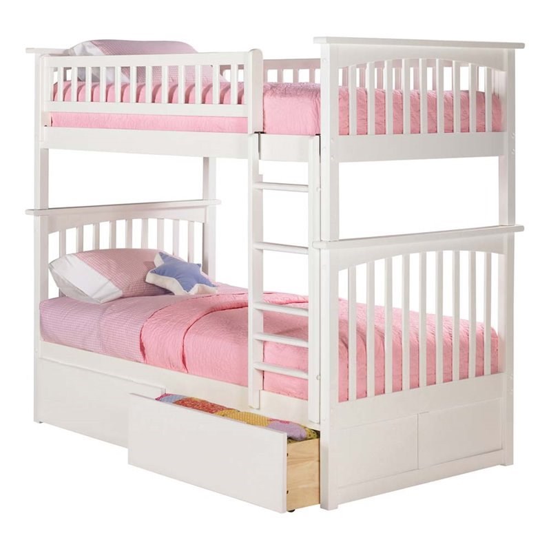 Leo & Lacey Urban Twin Over Twin Storage Bunk Bed