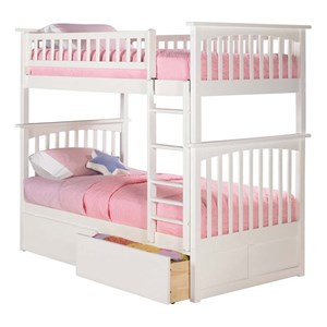 Leo & Lacey Urban Twin Over Twin Storage Bunk Bed