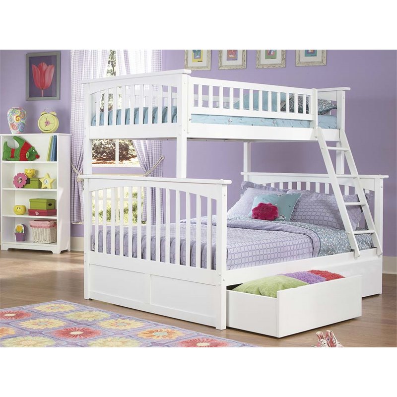 Leo & Lacey Urban Twin Over Full Storage Bunk Bed