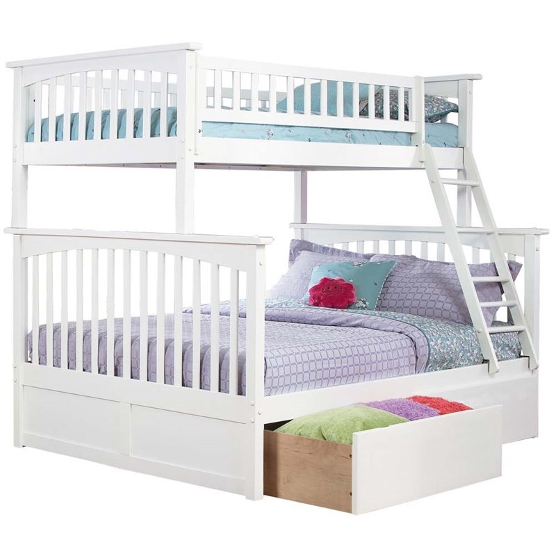 Leo & Lacey Urban Twin Over Full Storage Bunk Bed