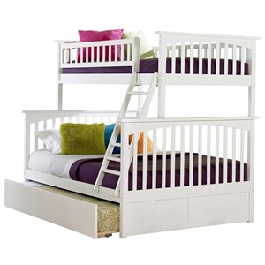 Leo & Lacey Urban Twin Over Full Trundle Bunk Bed