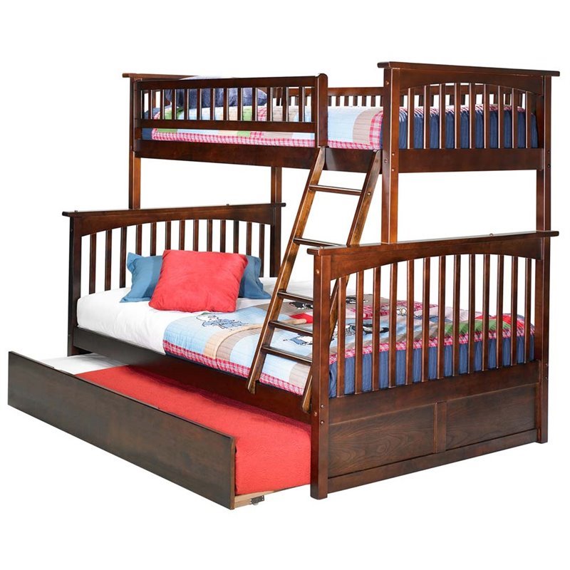 Leo & Lacey Urban Twin Over Full Trundle Bunk Bed