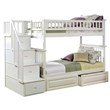Leo & Lacey Twin Over Twin Staircase Storage Bunk Bed