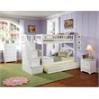 Leo & Lacey Twin Over Twin Staircase Trundle Bunk Bed