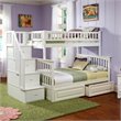 Leo & Lacey Twin Over Full Staircase Storage Bunk Bed