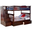 Leo & Lacey Full Over Full Staircase Storage Bunk Bed