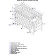 Leo & Lacey Twin Over Twin Staircase Bunk Bed in White