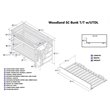 Leo & Lacey Twin Over Twin Staircase Trundle Bunk Bed