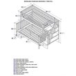 Leo & Lacey Twin Over Full Staircase Bunk Bed in White