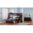Leo & Lacey Twin Over Full Staircase Trundle Bunk Bed