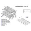 Leo & Lacey Twin Over Full Staircase Trundle Bunk Bed