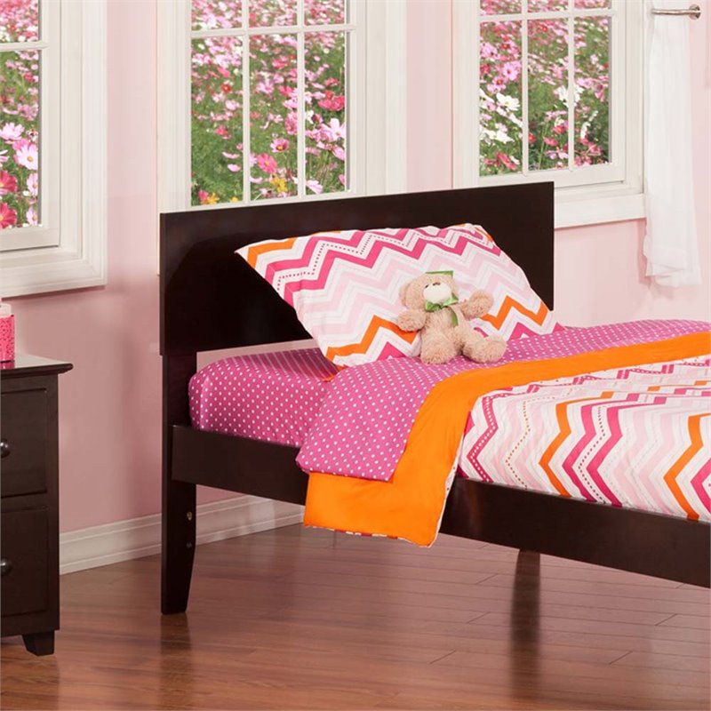 Leo & Lacey Twin Panel Headboard in Espresso