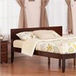 Leo & Lacey Modern Solid Hardwood/Veneers Queen Panel Headboard in Walnut