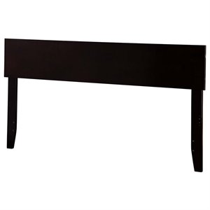 Leo & Lacey Modern Solid Hardwood/Veneers King Panel Headboard in Espresso