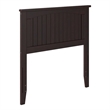 Leo & Lacey Contemporary Twin Wood Panel Headboard in Espresso