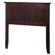 Leo & Lacey Contemporary Twin Wood Panel Headboard in Espresso
