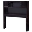 Leo & Lacey Contemporary Twin Wood Bookcase Headboard in Espresso