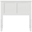 Leo & Lacey Contemporary Twin Solid Wood Panel Headboard in White