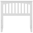 Leo & Lacey Contemporary Twin Wood Headboard in White Finish