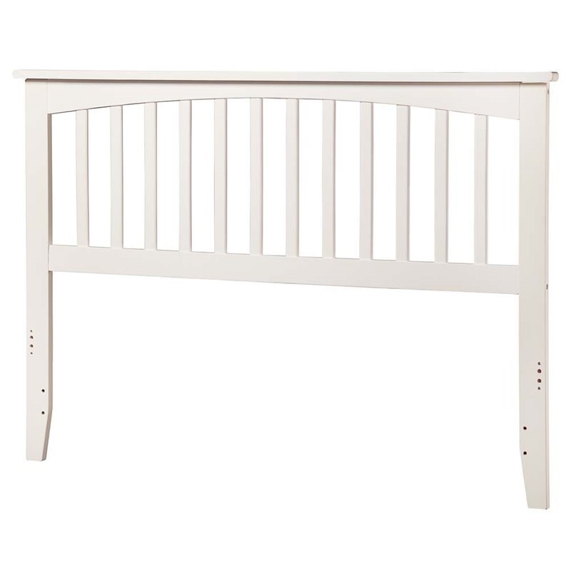 Leo & Lacey Mission Full Wood Headboard in White