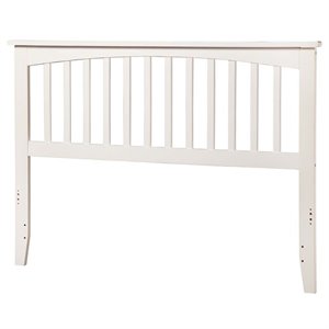 Leo & Lacey Mission Full Wood Headboard in White