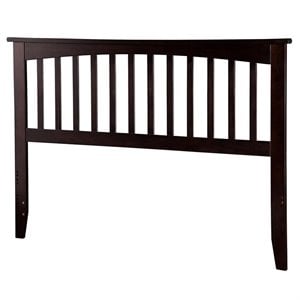 Leo & Lacey Mission King Wood Headboard in Espresso