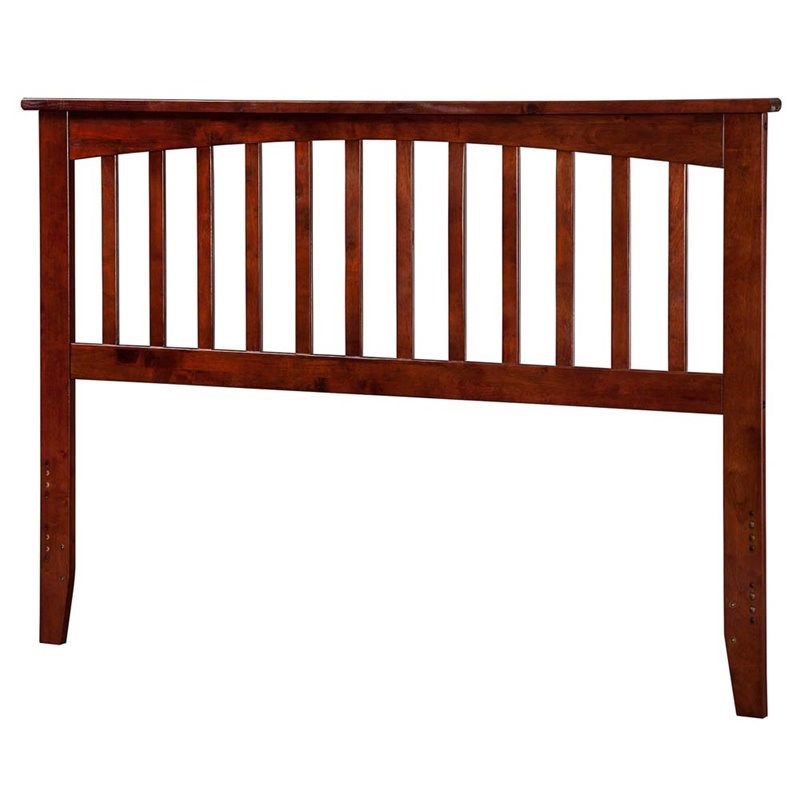 Leo & Lacey Mission King Wood Headboard in Walnut