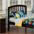Leo & Lacey Contemporary Mission-Inspired Twin Wood Headboard in Espresso