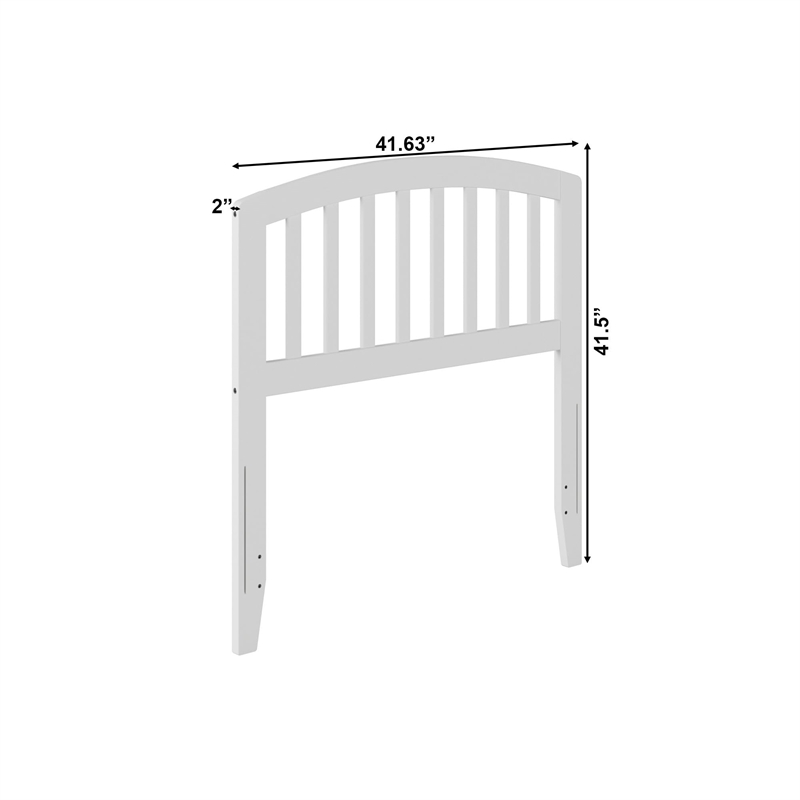 Leo & Lacey Richmond Twin Wood Headboard in White