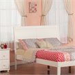 Leo & Lacey Portland Full Sleigh Wood Headboard in White