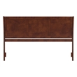 Leo & Lacey Portland King Sleigh Wood Headboard in Walnut