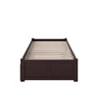 Leo & Lacey Urban Twin Trundle Platform Bed in Espresso