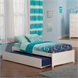 Leo & Lacey Urban Twin Trundle Platform Bed in White