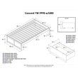 Leo & Lacey Urban Twin Storage Platform Bed in Espresso