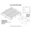 Leo & Lacey Urban King Storage Platform Bed in Espresso